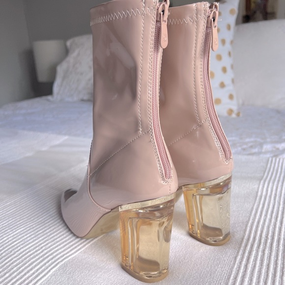 Public desire clear heeled booties - Picture 4 of 8